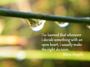 open heart/insight from a woman's heart