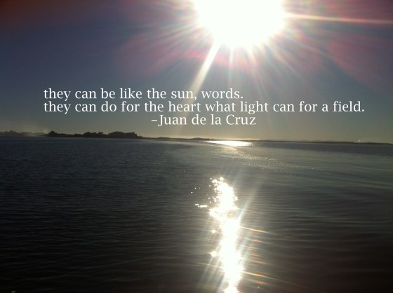 like the sun/insight from a woman's heart